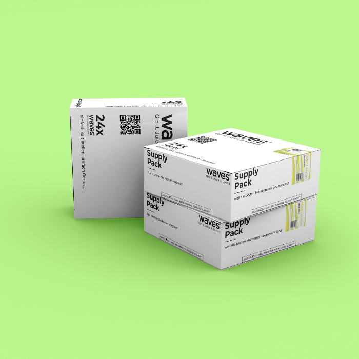 Waves Pure Lemon drink can featuring unique lemon flavor, perfect for parties and refreshing moments.