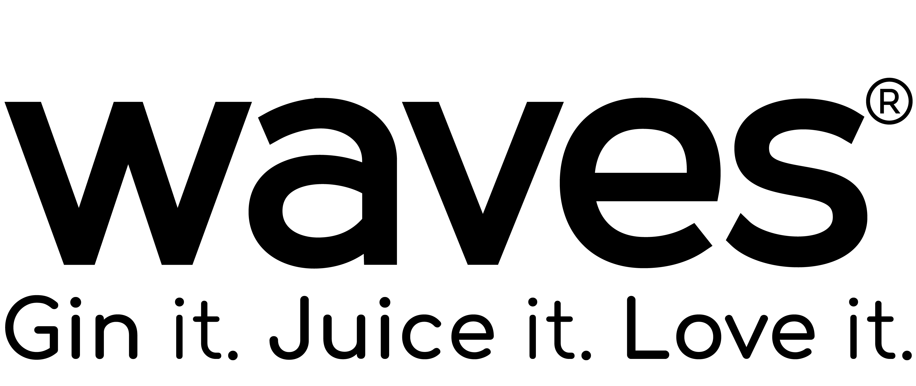 Das Waves Logo in schwarz